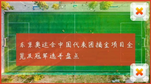 东京奥运会中国代表团摘金项目全览及冠军选手盘点